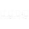 Z-Lite Thayer Vanity, 3-Light, 22.5 In.W x 5.75 In.L x 8.75 In.H, Matte Black/Clear 742-3V-MB - alternate 8